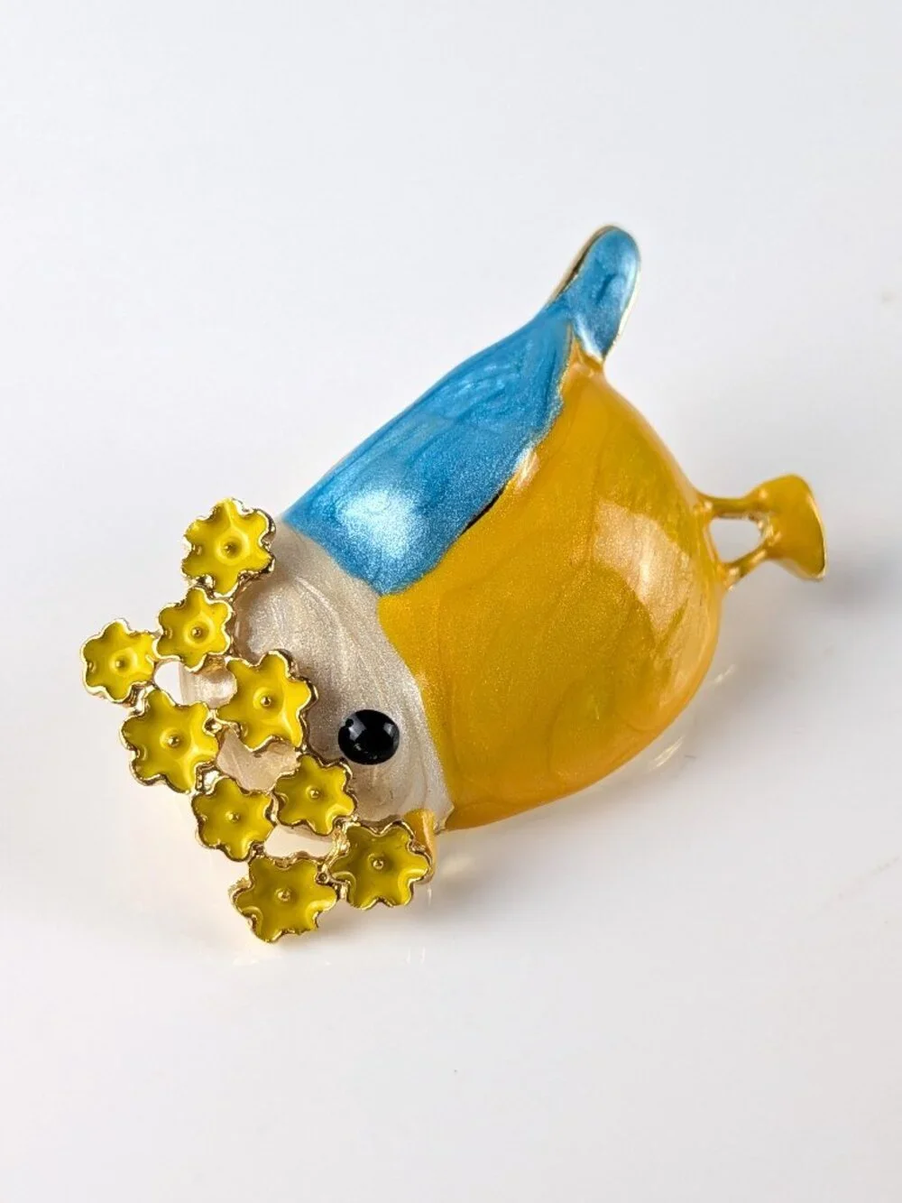 Little Yellow/Blue Bird Brooch